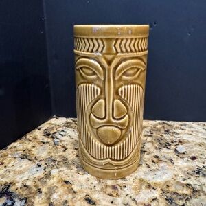 Shipwreck: one Brown Glass Tiki Mug : Hawaiian Collectible